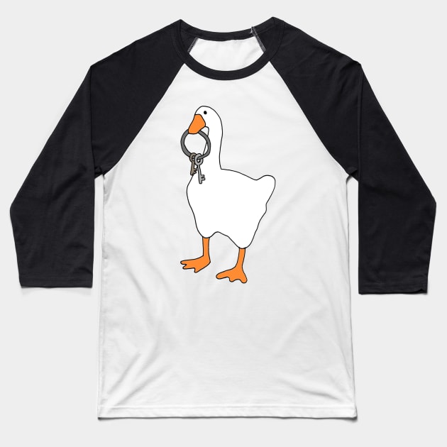 Goose Key Baseball T-Shirt by tabslabred